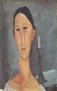 Hanka Zborowska au bougeoir (mk38) Amedeo Modigliani